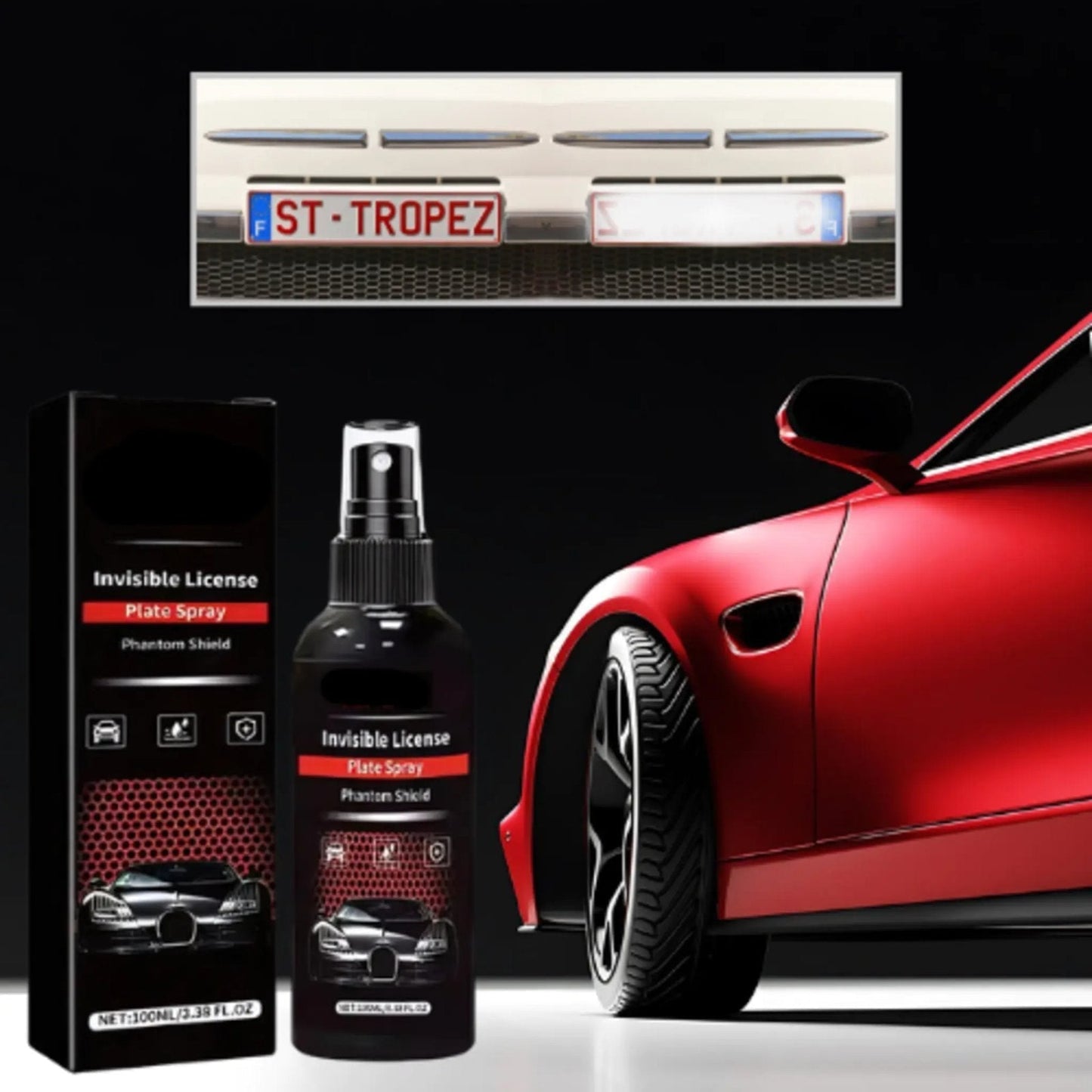 Nematoma numerio ženklų purškimo priemonė