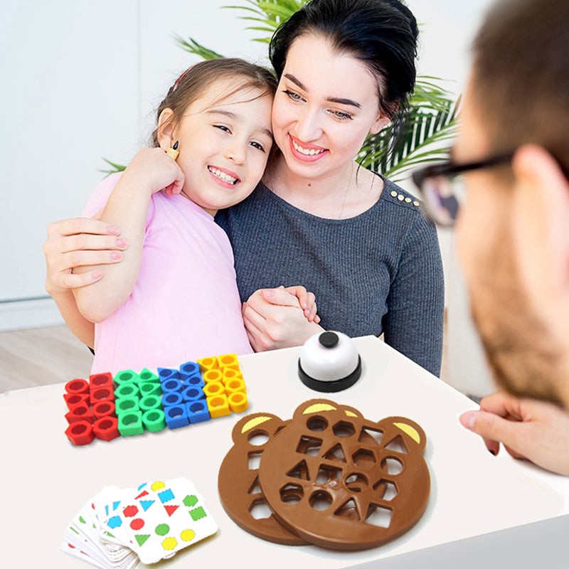 Meškos formos intelektą vystantis žaidimas vaikams