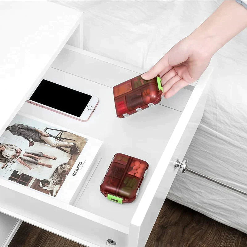 TravelMed™ - nešiojama tablečių dėžutė (2 vnt.)