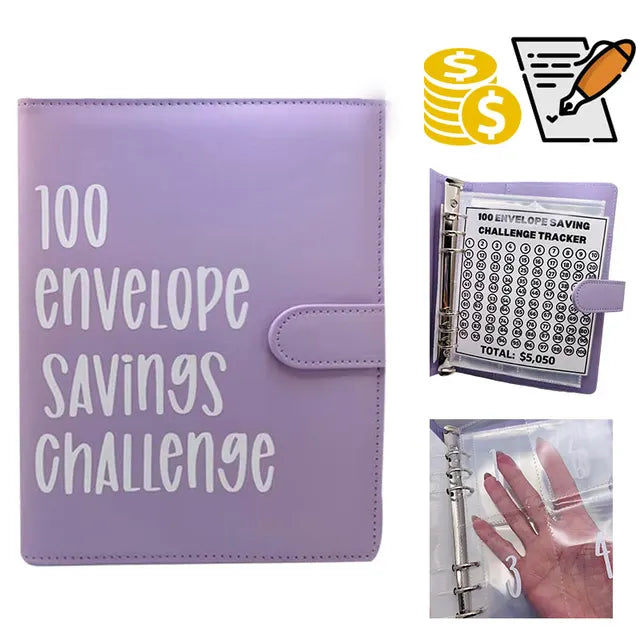 100 dienų taupymo iššūkio sąsiuvinys