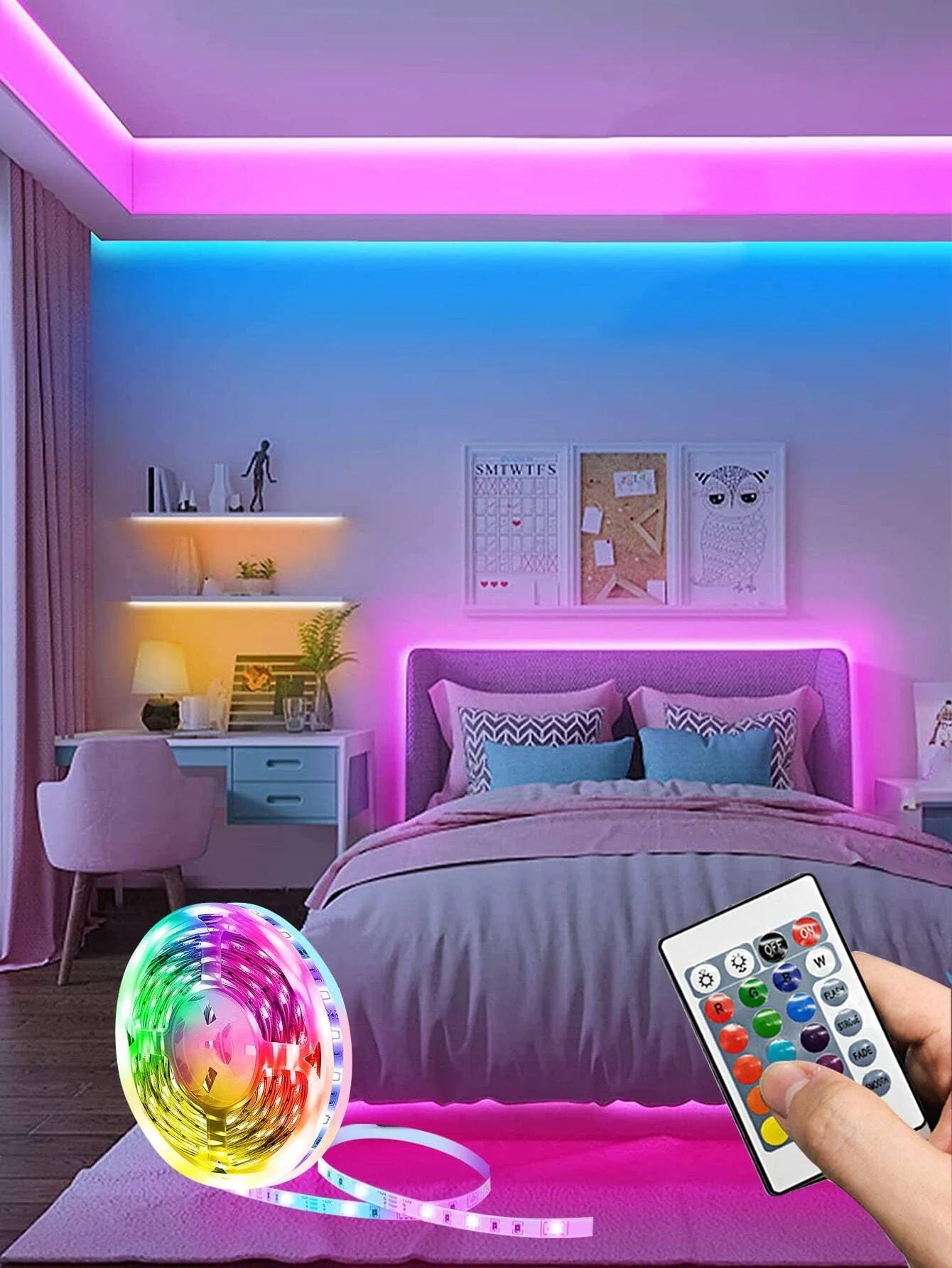 LED RGB juostelė su nuotoliniu valdymu