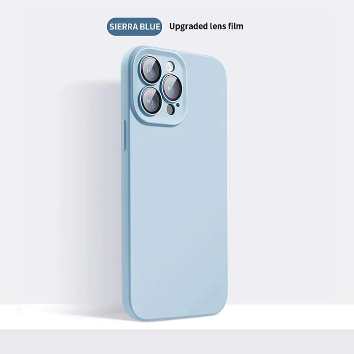 Silikoninis iPhone dėklas su objektyvo apsauga