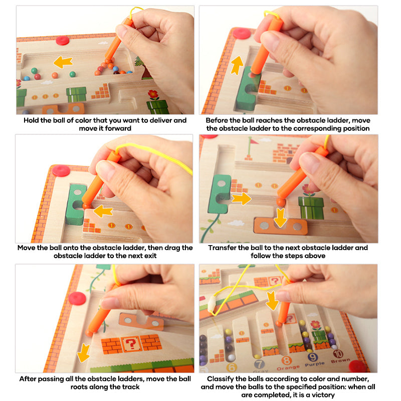 "Montessori" spalvų ir skaičių labirintas