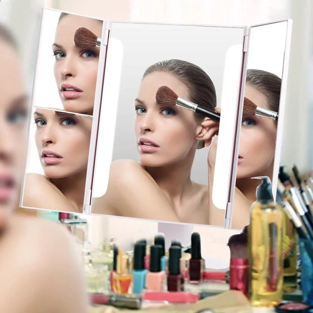 Kosmetinis LED veidrodis su apšvietimu