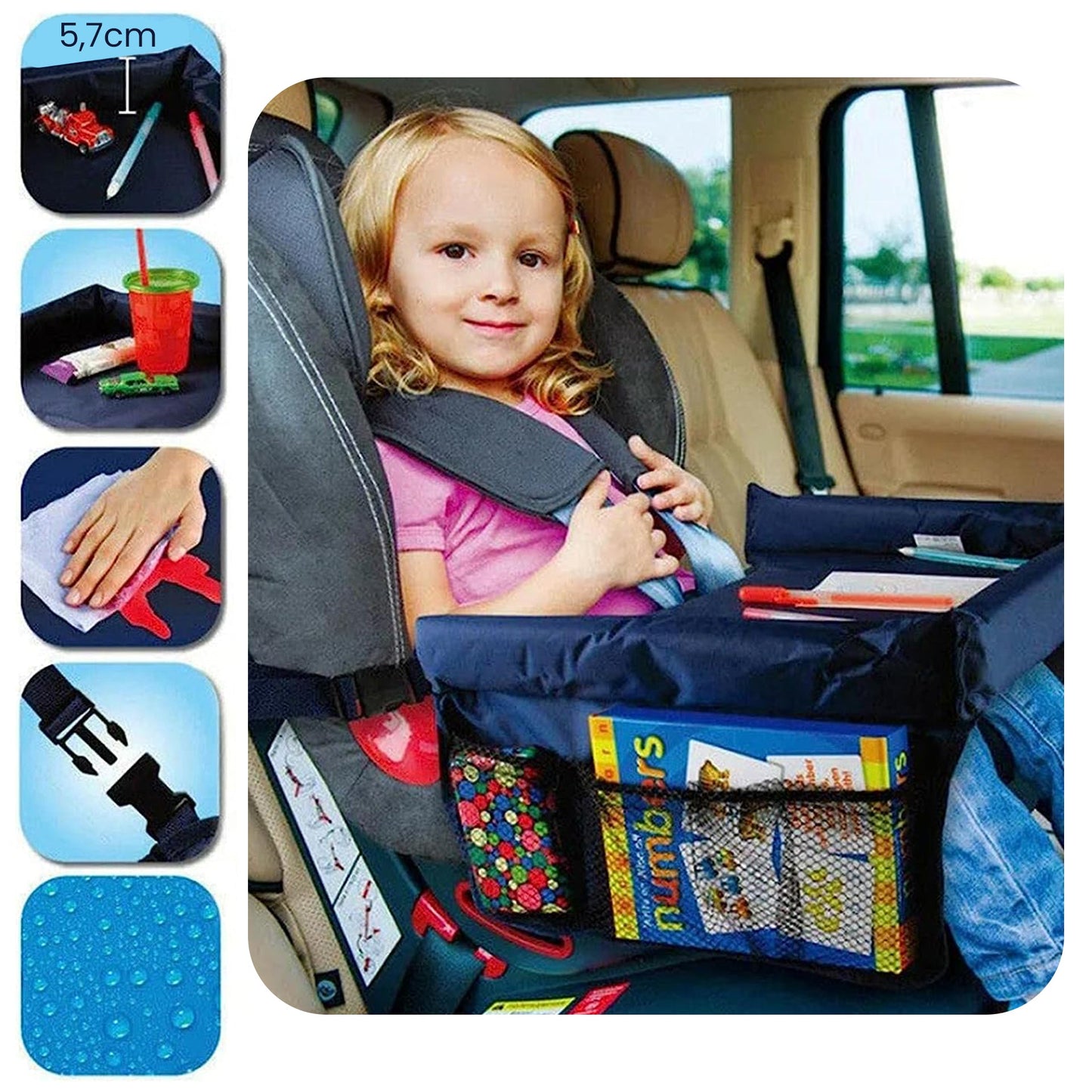 TravelTray™ - kelioninis žaidimų krepšys vaikams