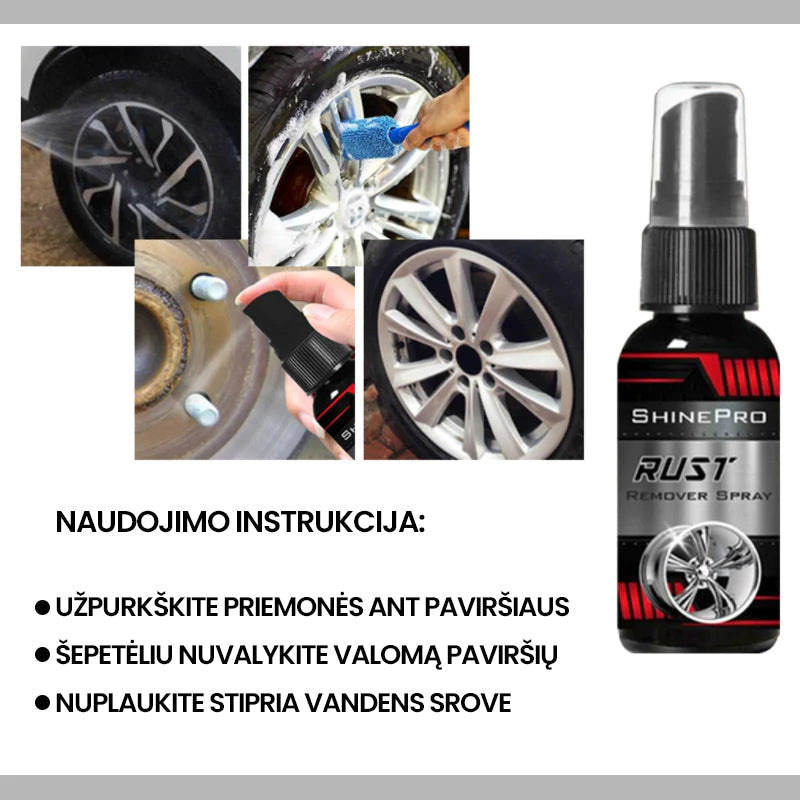 Automobilių rūdžių šalinimo priemonė