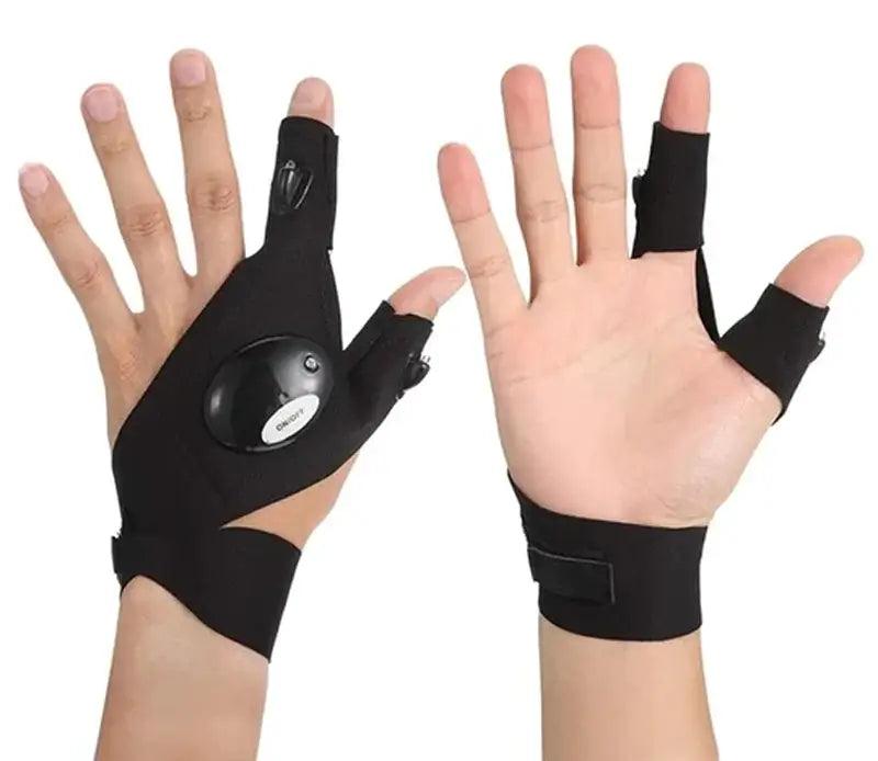 LED šviečianti pirštinė