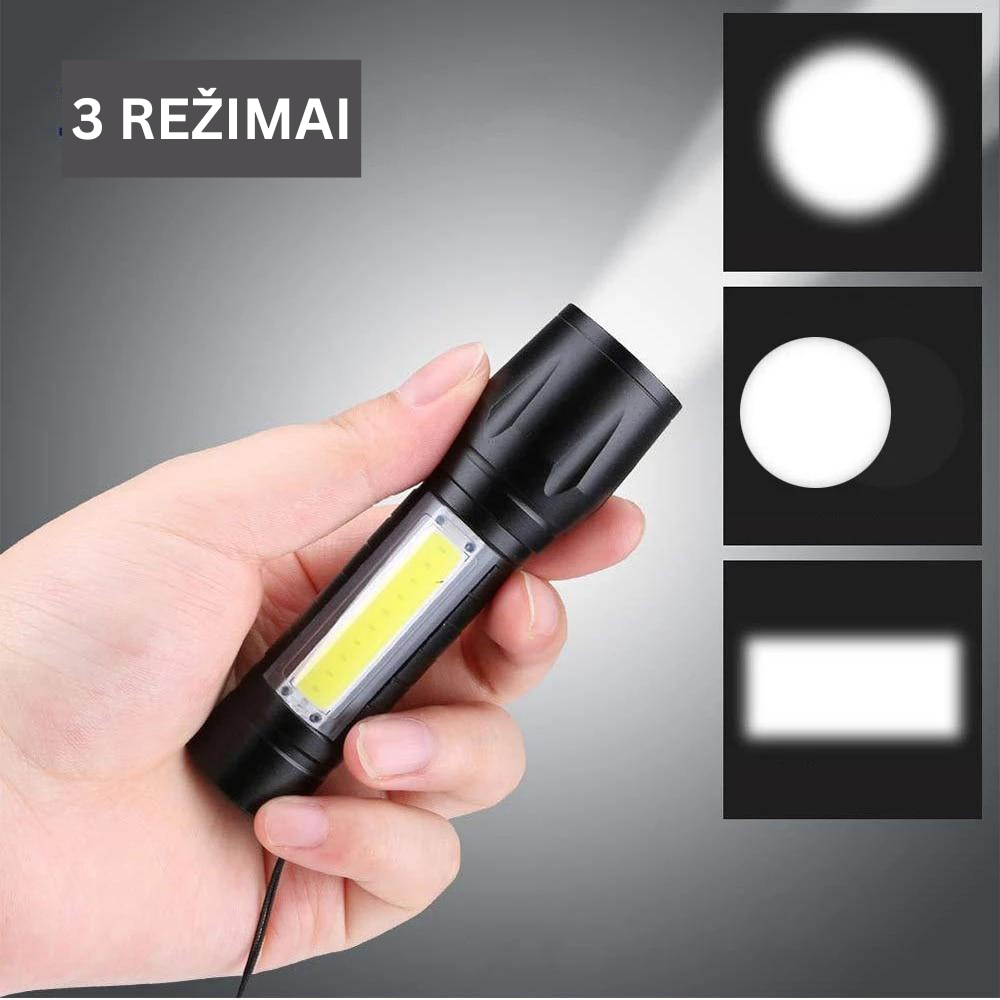 Kompaktiškas, galingas žibintuvėlis NightGleam™