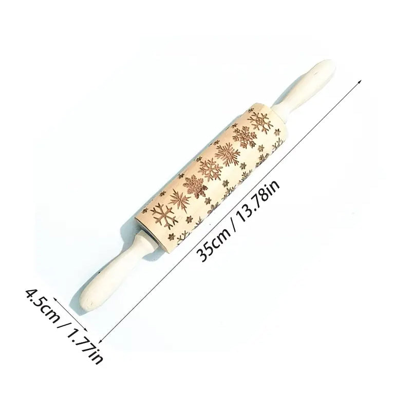 Kalėdinis medinis kočėlas