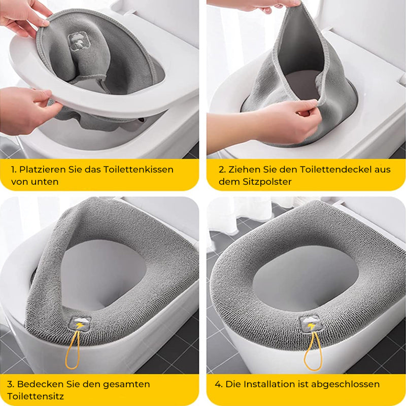 Minkštas klozeto dangčio užvalkalas