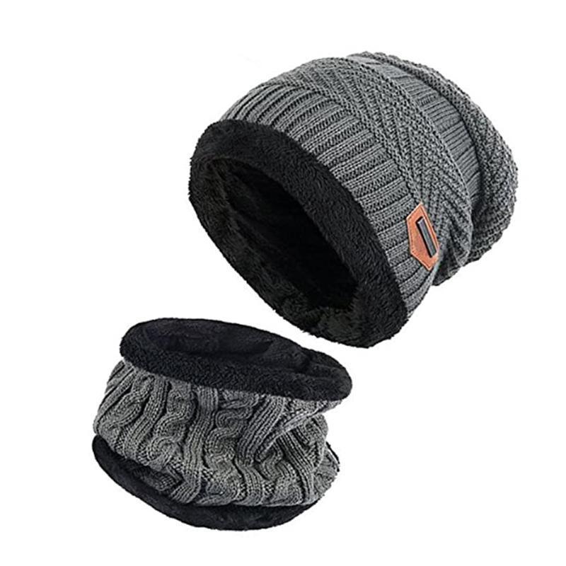 Žieminė beanie kepurė ir šalikas