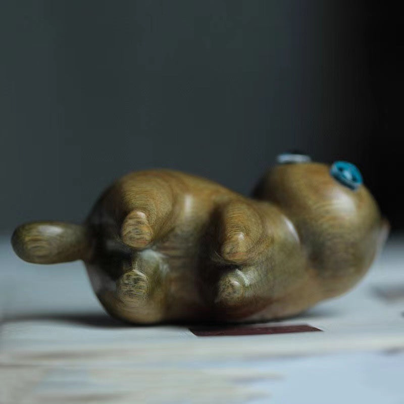 Rankų darbo statulėlė - "Kačiukas"