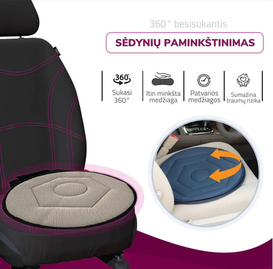 \SpinStool\" 360° sėdynių besisukantis paminkštinimas"