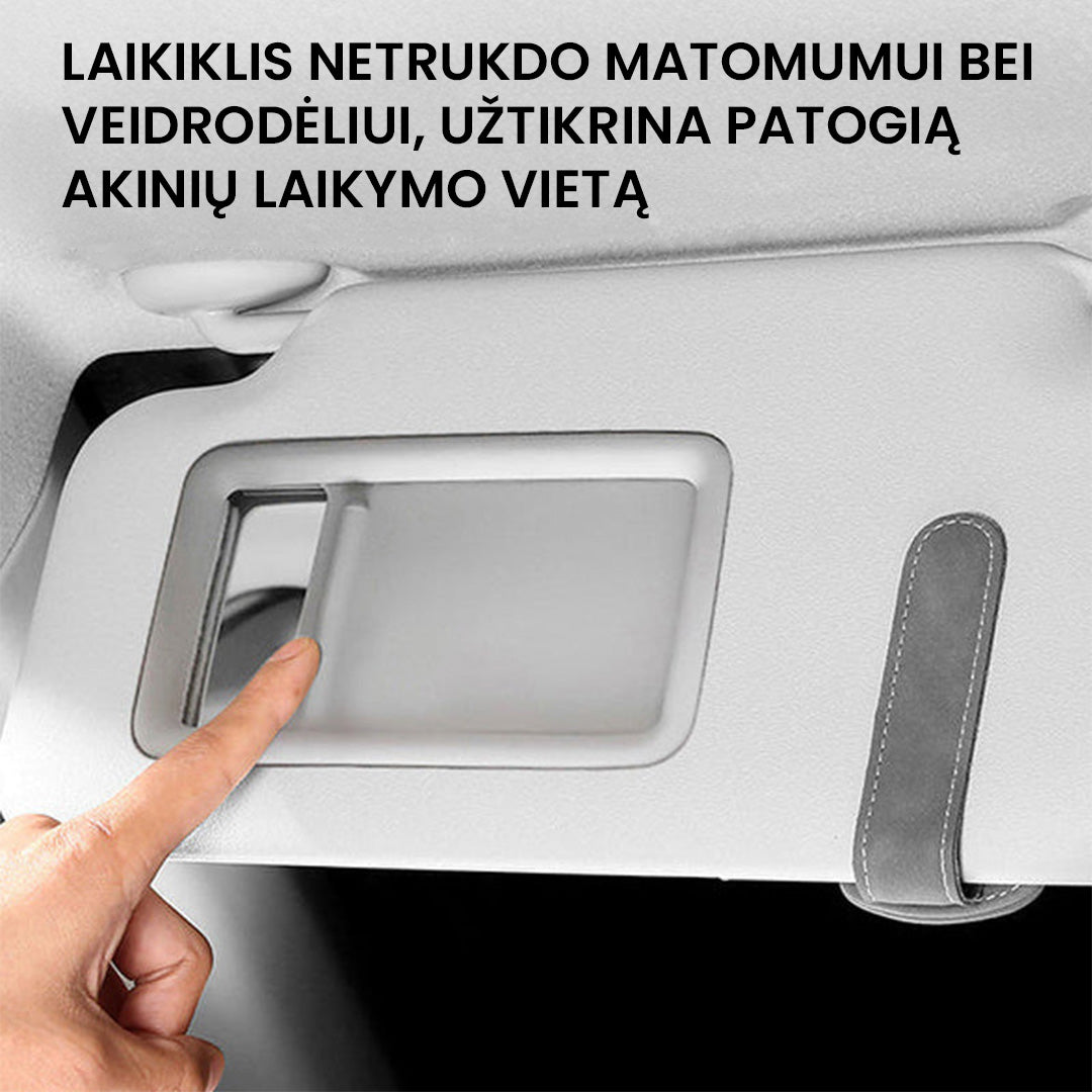 Automobilinis akinių nuo saulės laikiklis