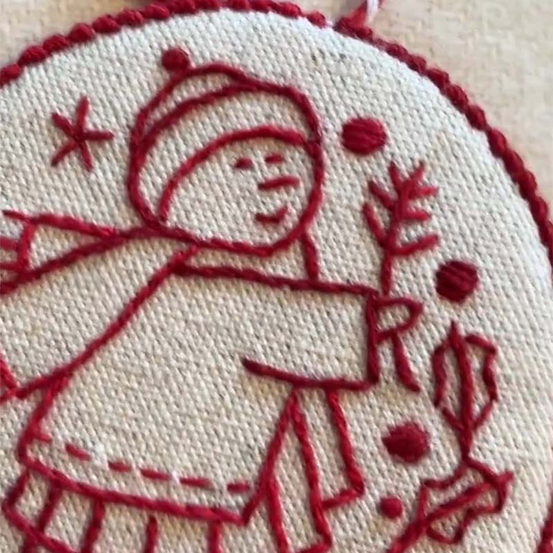 Kalėdinių dekoracijų siuvinėjimo rinkinys