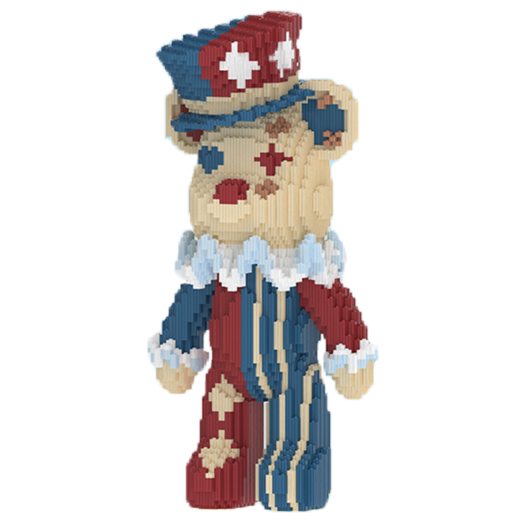 Lego surenkamas meškinas