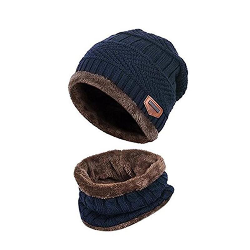 Žieminė beanie kepurė ir šalikas