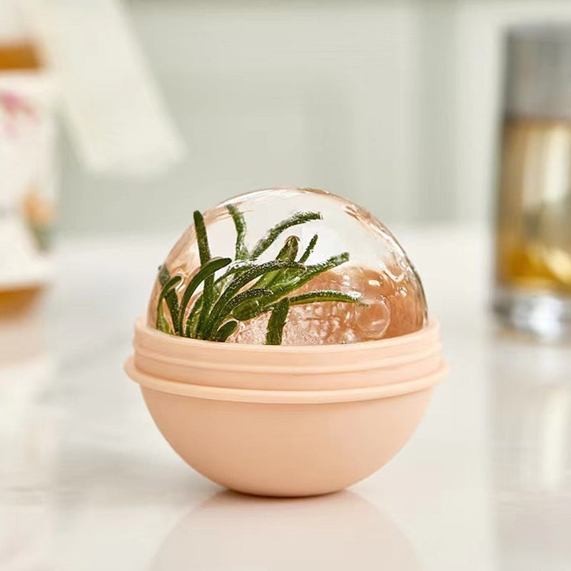 Apvali silikoninė ledo forma