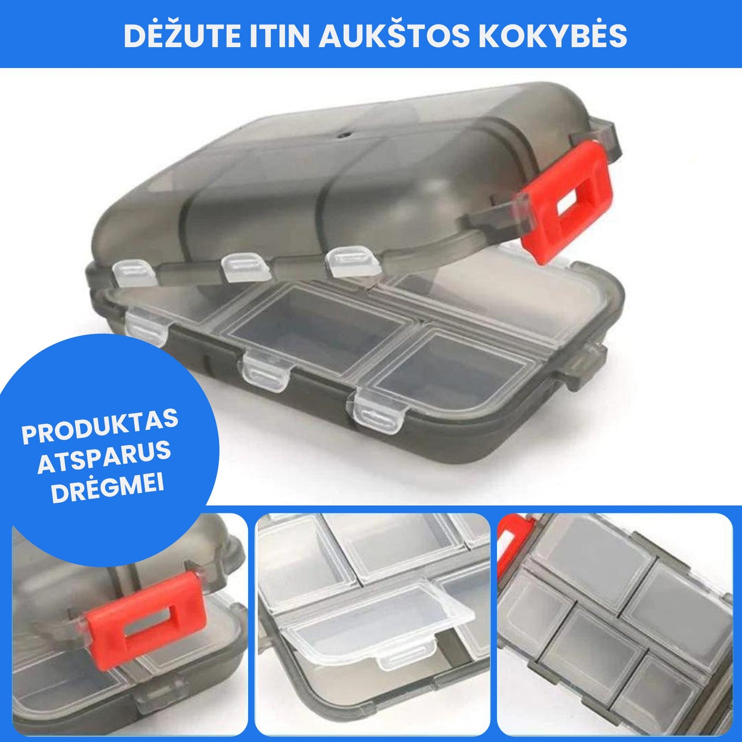 TravelMed™ - nešiojama tablečių dėžutė (2 vnt.)