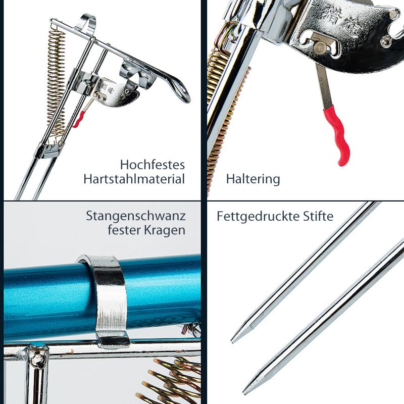 Automatinis meškerės laikiklis su spyruokle