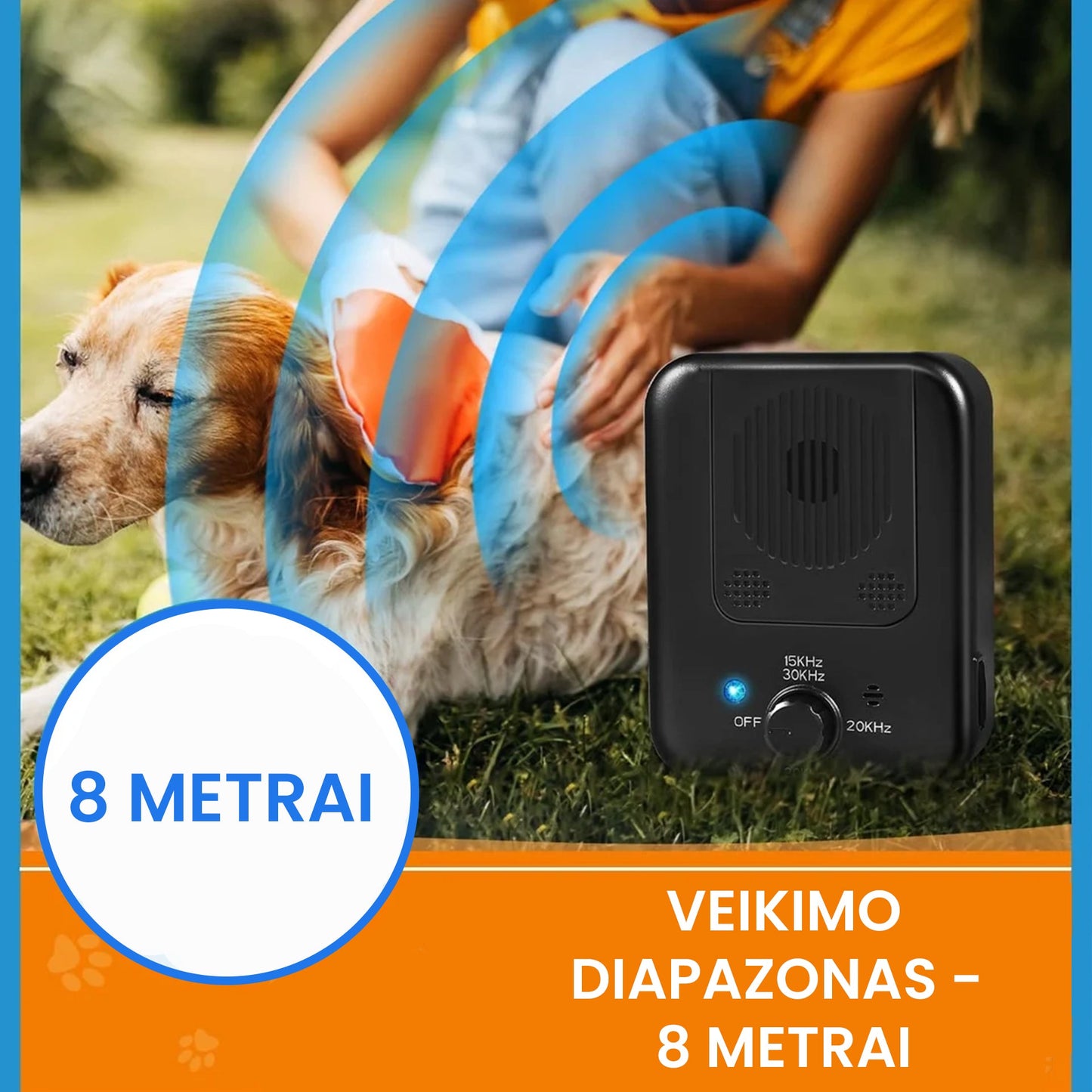 Ultragarsinis prietaisas nuo šunų lojimo