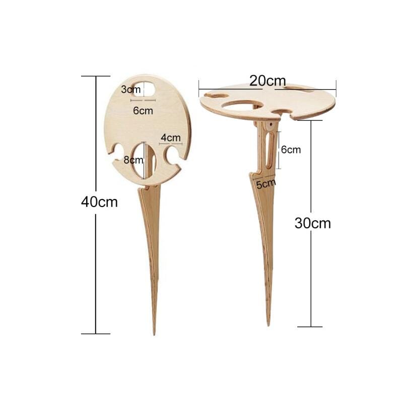 Nešiojamas vyno stalelis