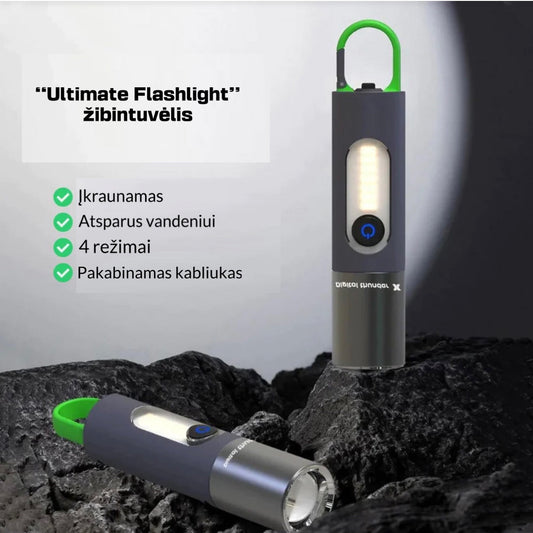 \Ultimate Flashlight\" ryškiai šviečiantis žibintuvėlis"