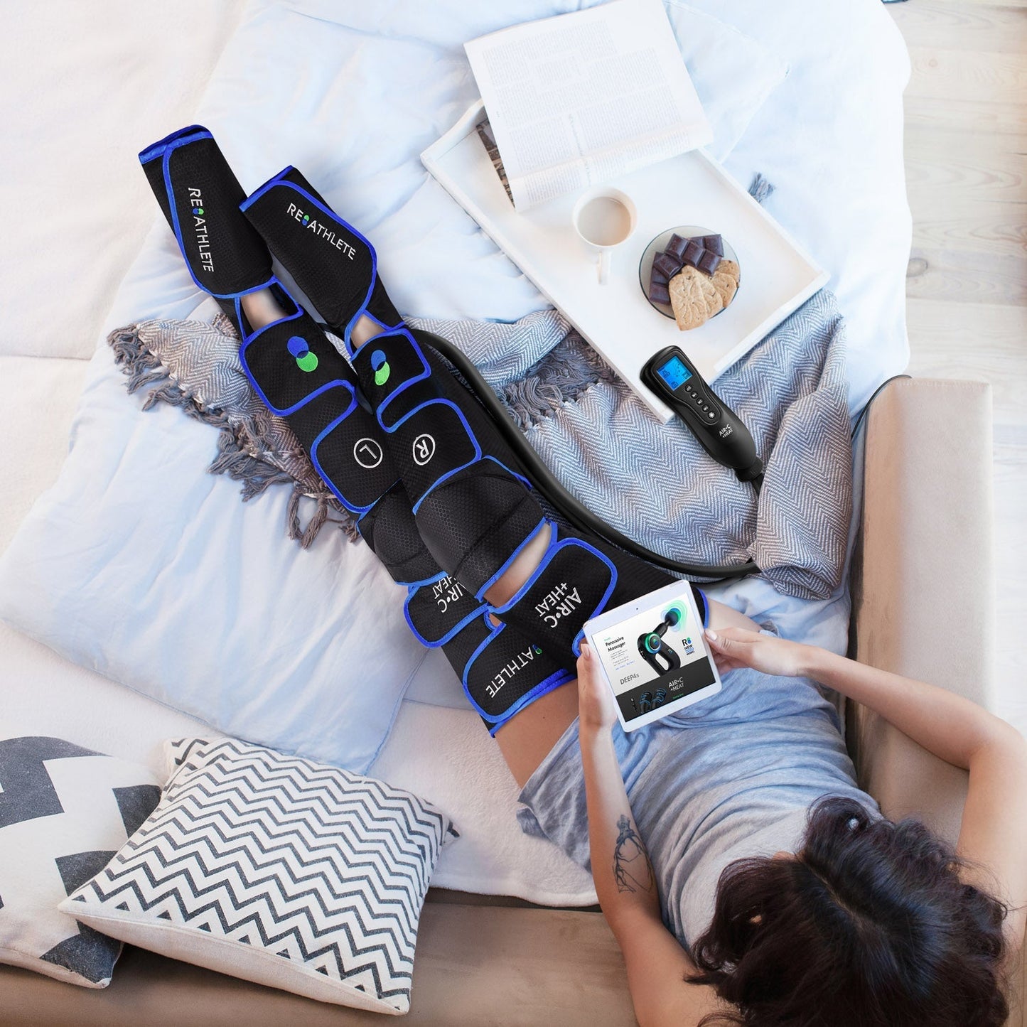 Šildantis kojų masažuoklis