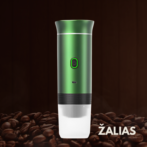 Nešiojamas kapsulinis belaidis kavos aparatas