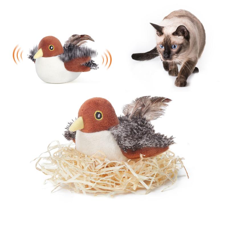 Catnip-infused-flying-realistic-bird-toy-for-cats-with-interactive-chirping-feature