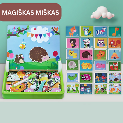 3D magnetinė edukacinė dėlionė