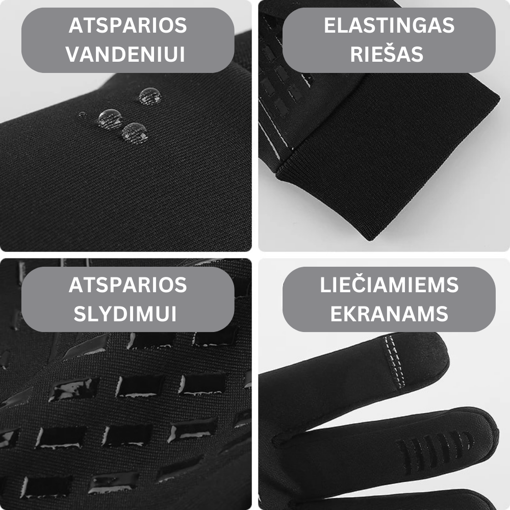 Termo pirštinės liečiamiems ekranams