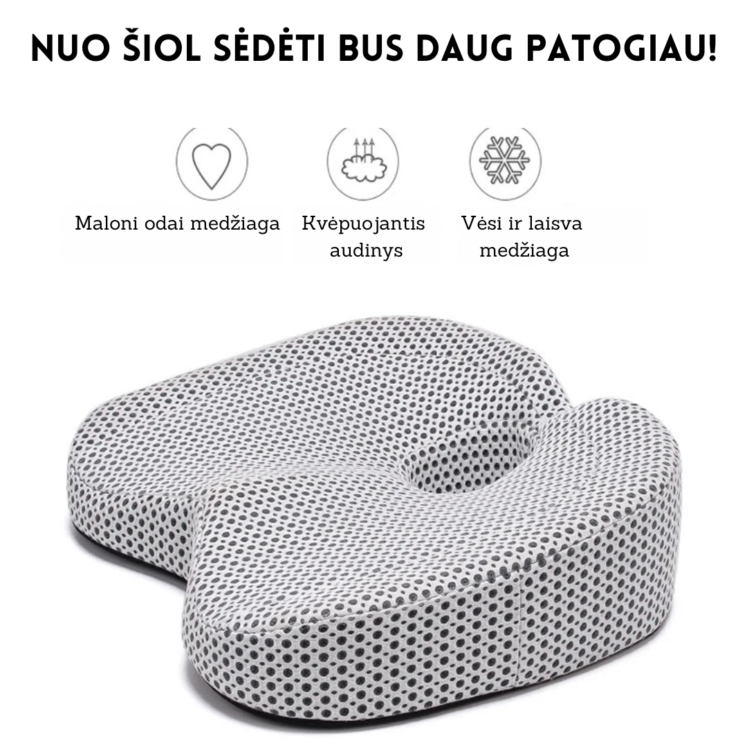Minkšta pagalvėlė kėdei