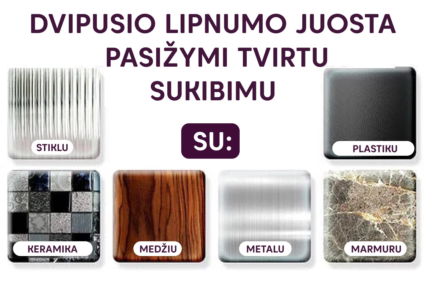 Nano tvirtinimo juostelės (120 vnt.)