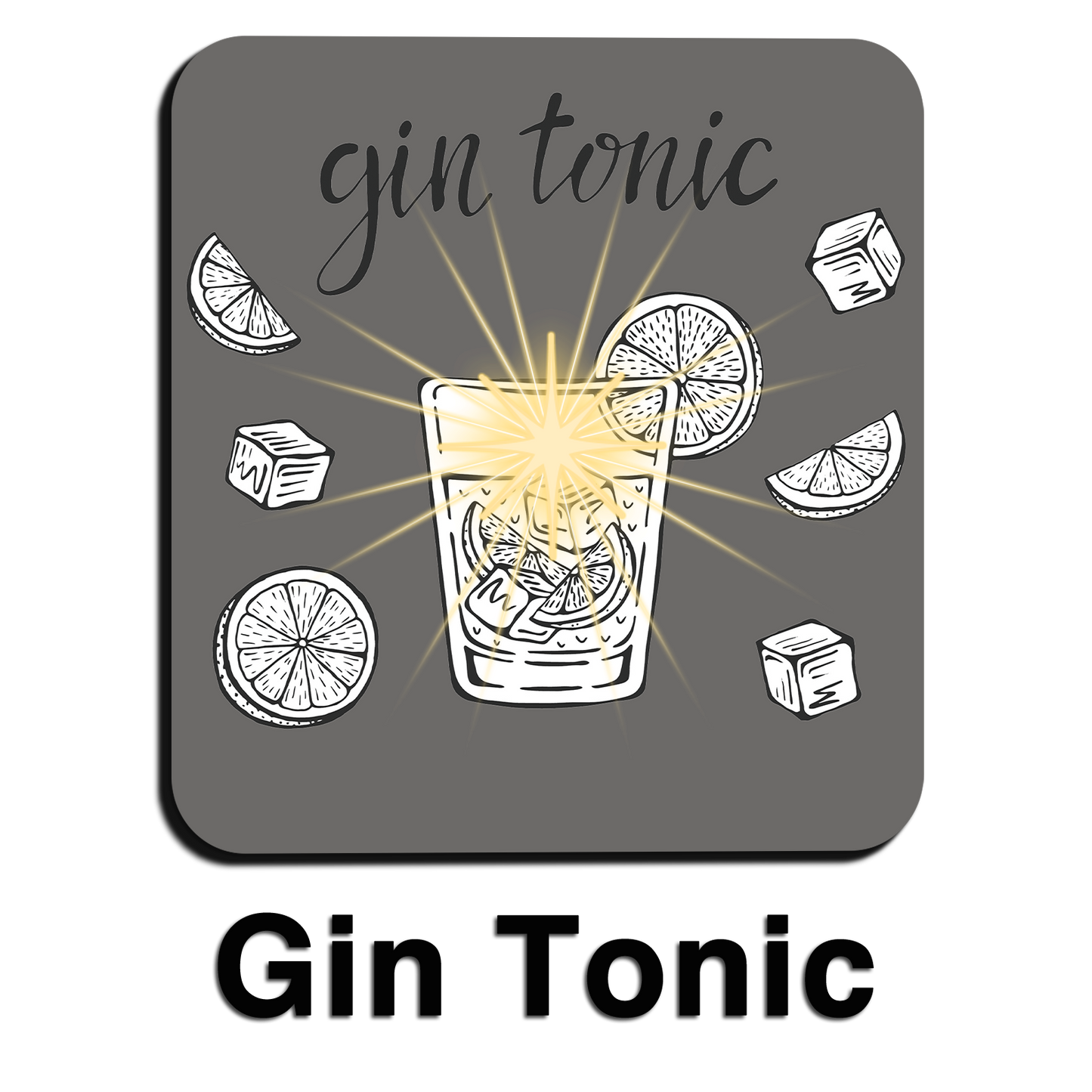 Šviečiantis padėkliukas stiklinei