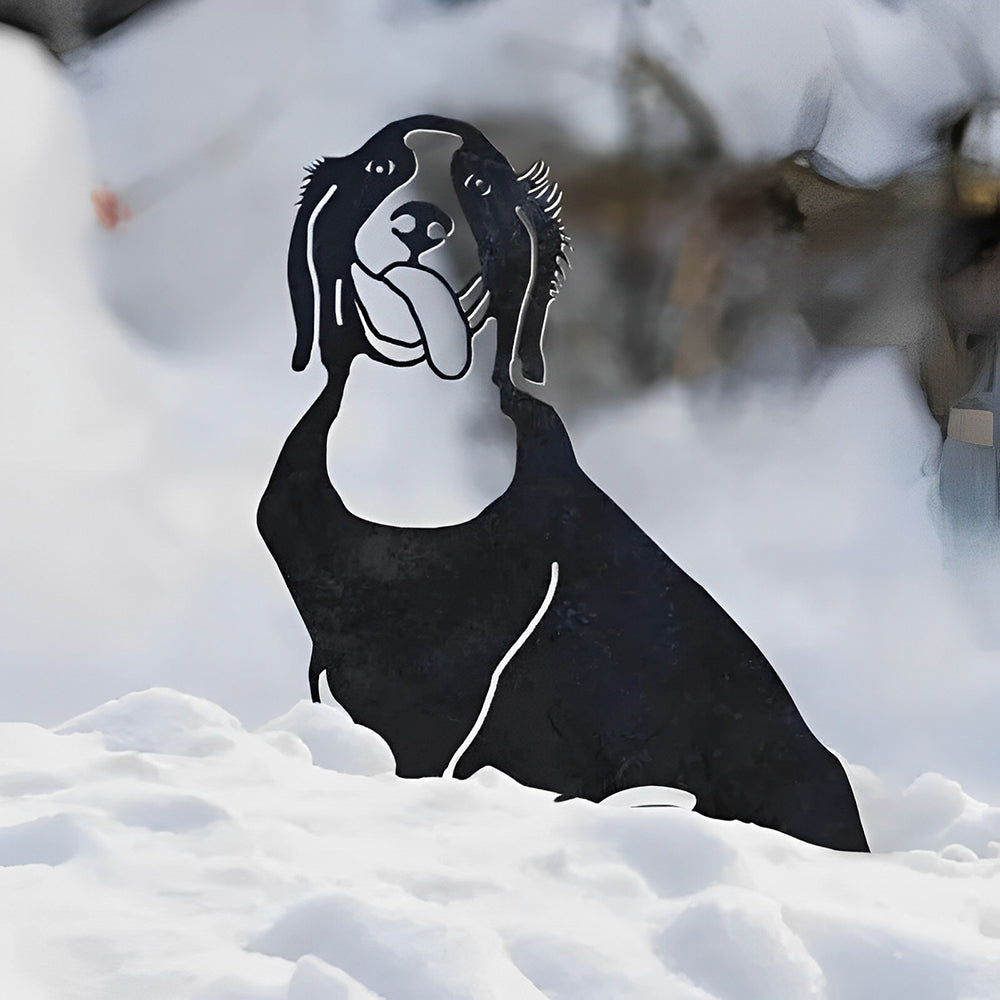 Auksaspalvio retriverio metalinė dekoracija