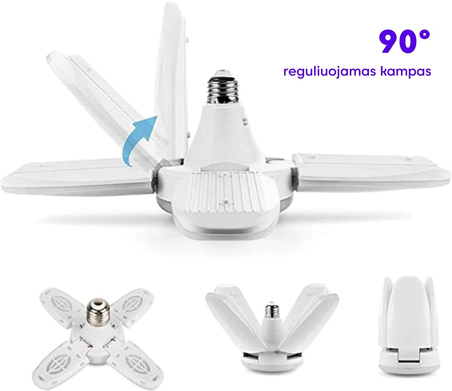 Sulankstoma LED lemputė