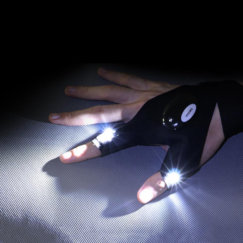 LED šviečianti pirštinė