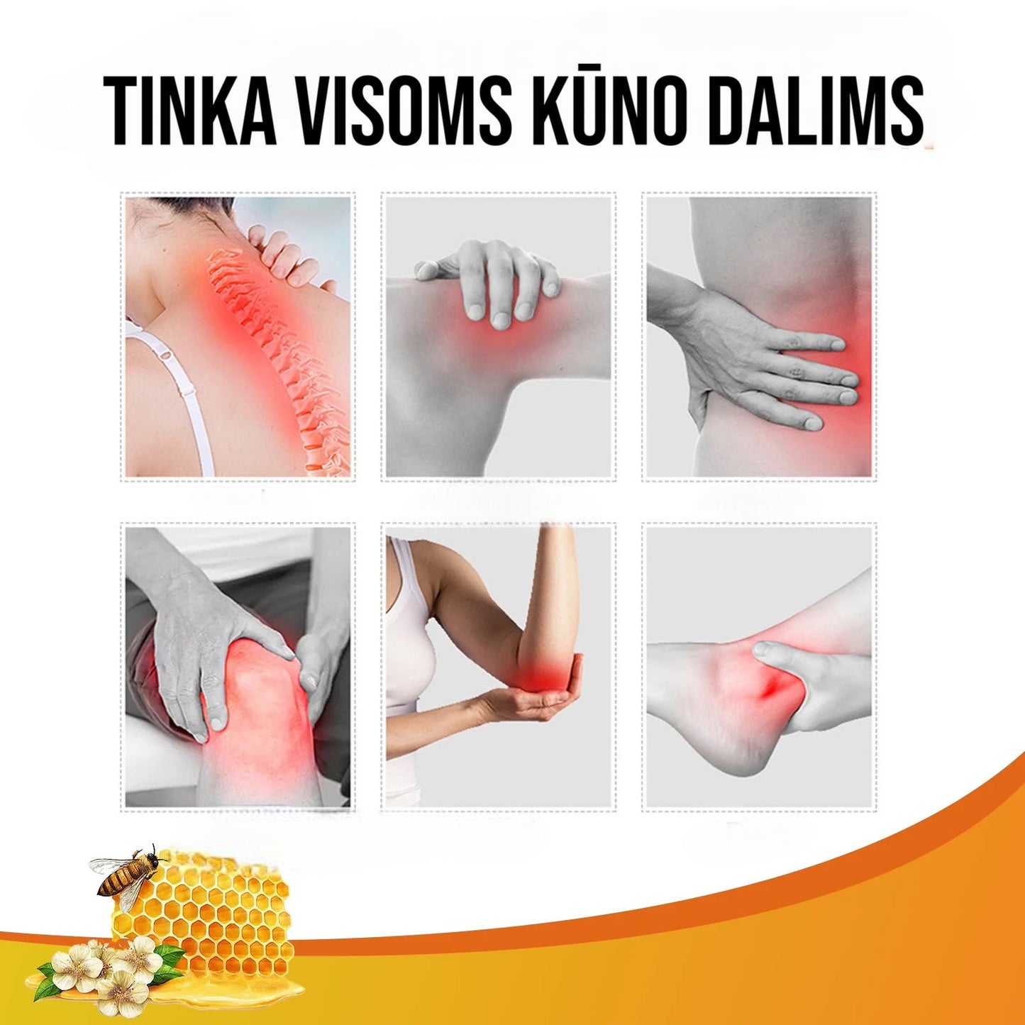 Bičių nuodų profesionalus gydomasis gelis