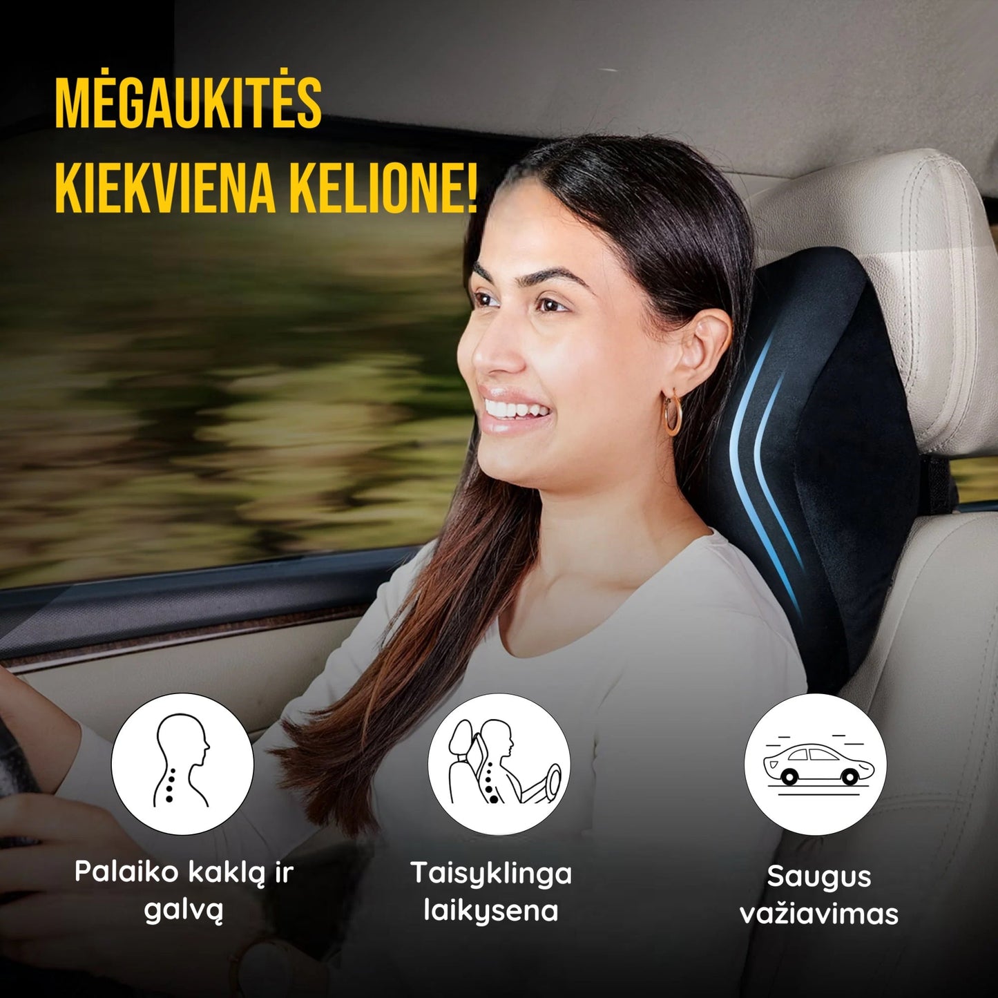 \Frido Ultimate\" automobilinė kaklo pagalvė"