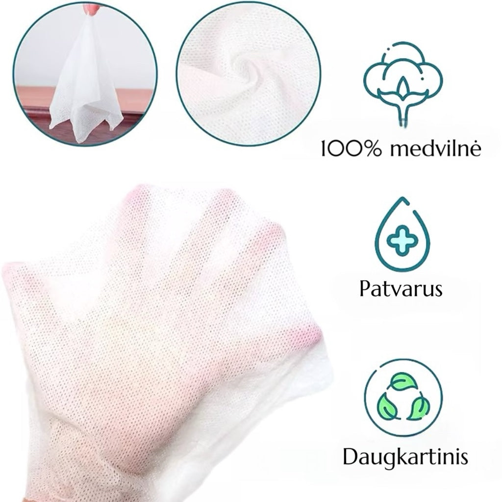 🌿 Kompresuoti rankšluosčiai tabletėse 🌿 (50 vnt.)