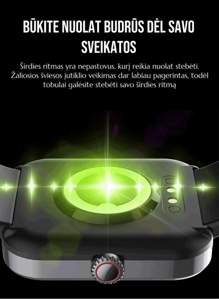 Madingas išmanusis laikrodis su „Bluetooth\ funkcija"