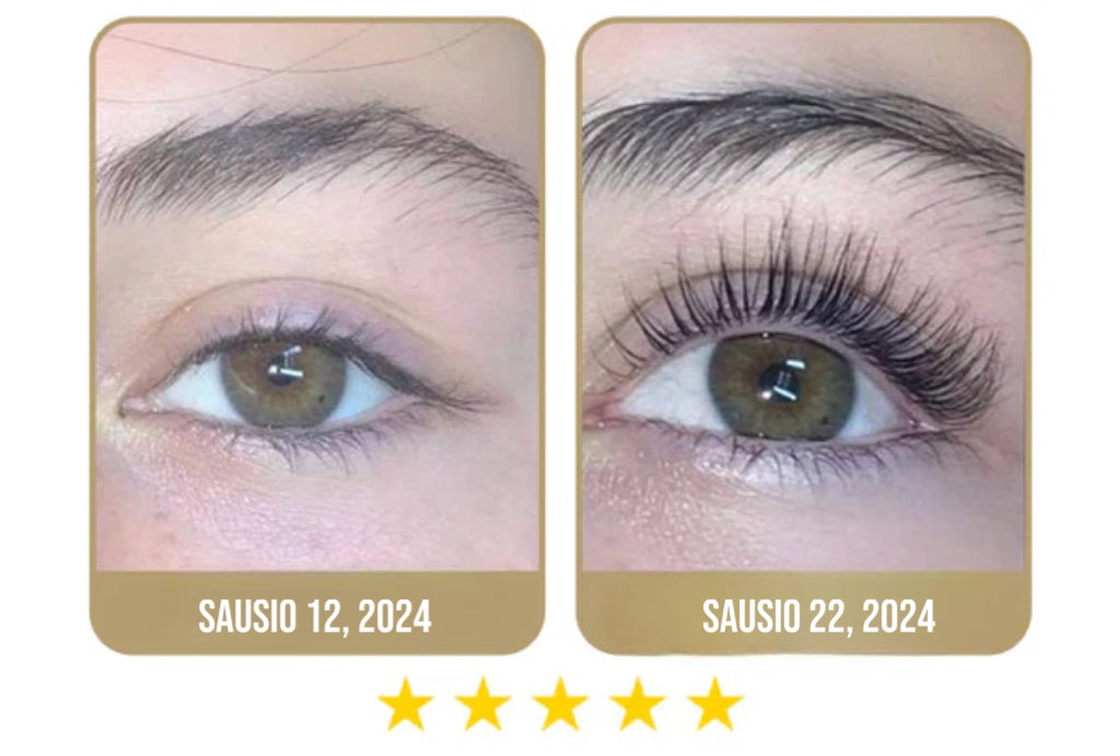 Veganinis blakstienų augimo serumas