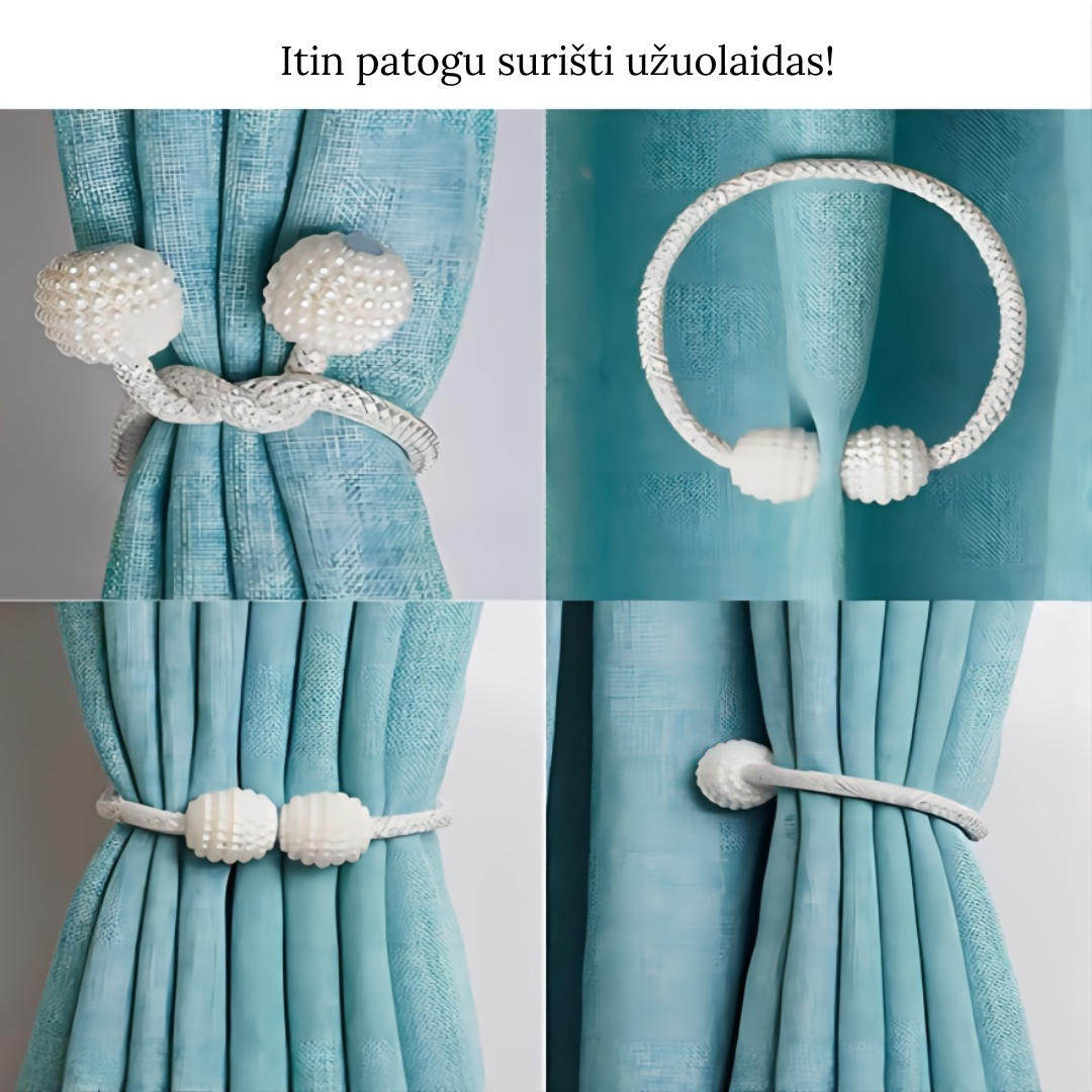 Magnetinis užuolaidų laikiklis (2 vnt.)
