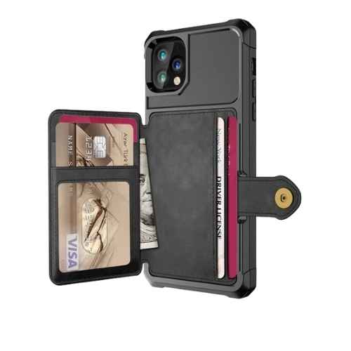 iPhone dėklas su skryriais kortelėms