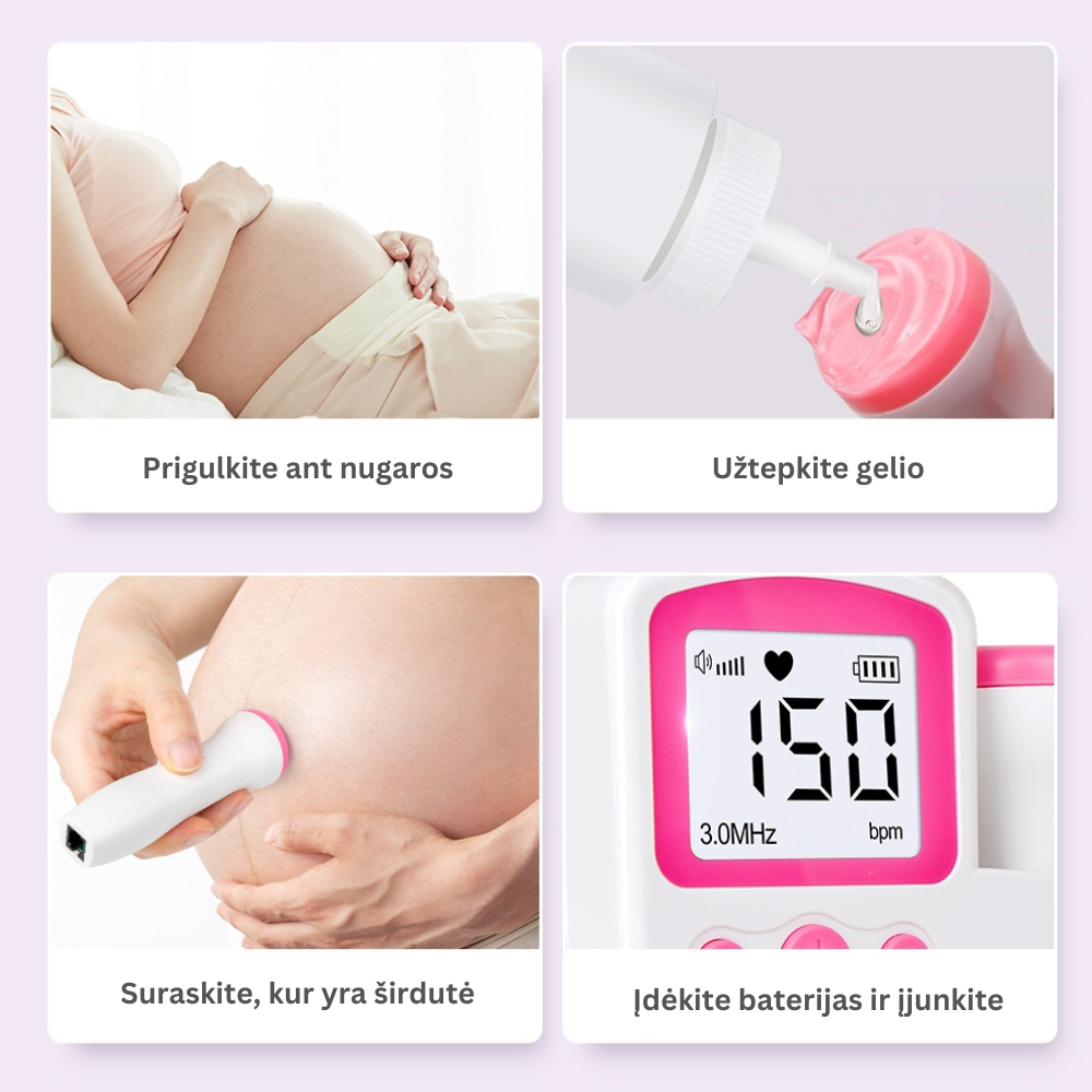 Kūdikio embriono širdies ritmo monitorius