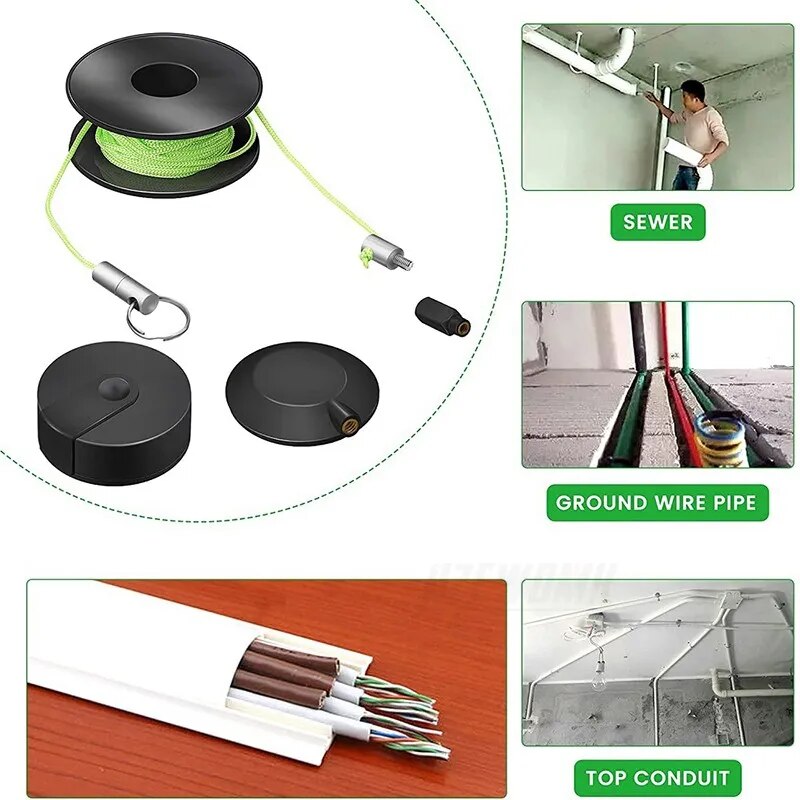 Magnetinis kabelių tiesimo įrankis