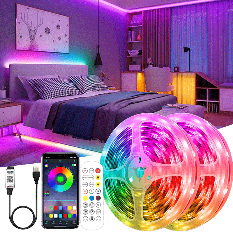LED RGB juostelė su nuotoliniu valdymu