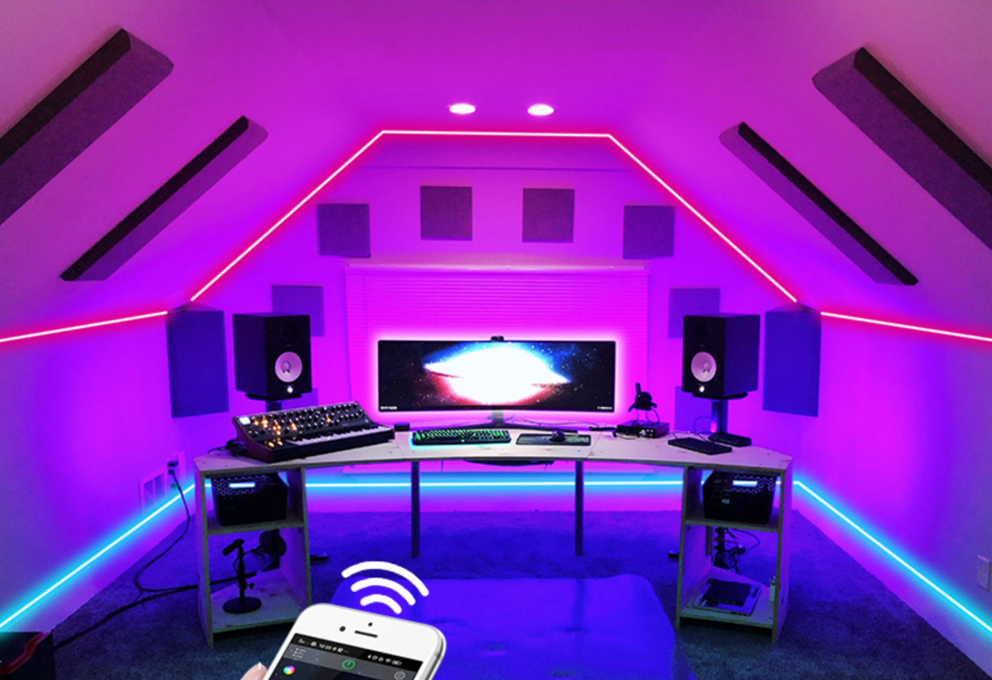 LED RGB juostelė su nuotoliniu valdymu