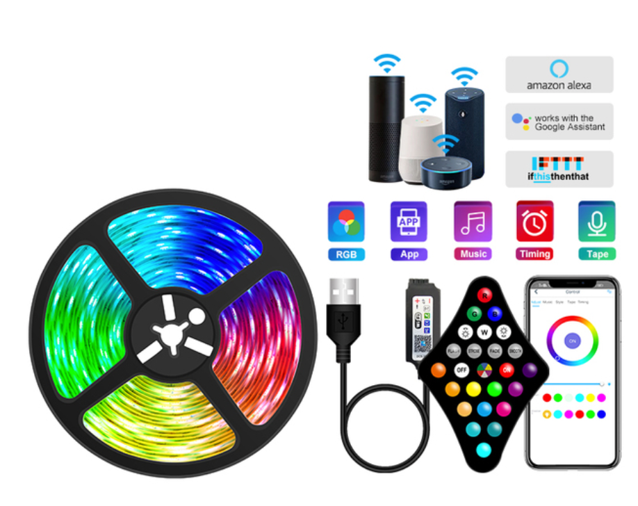 LED RGB juostelė su nuotoliniu valdymu